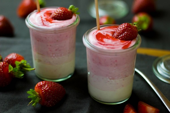 Erdbeermousse